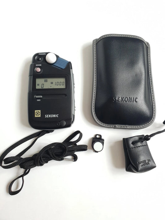 Sekonic Flashmate L308B Light Meter with Case and Lumidisc,  Preloved, Tested VGC