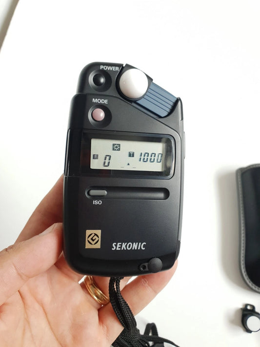Sekonic Flashmate L308B Light Meter with Case and Lumidisc,  Preloved, Tested VGC